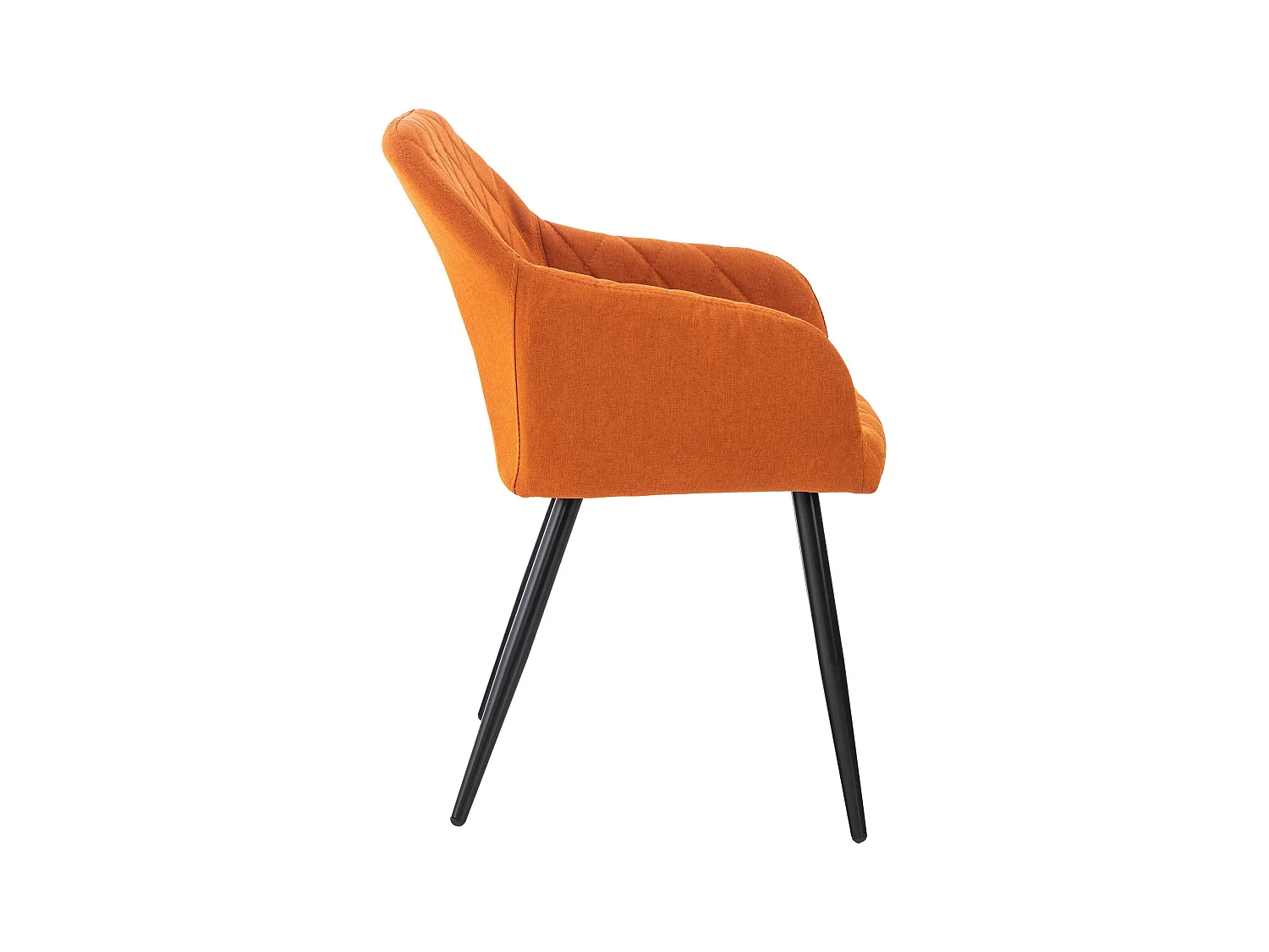 Set van 2  Stoel met armleuningen - Stof - oranje - Shila