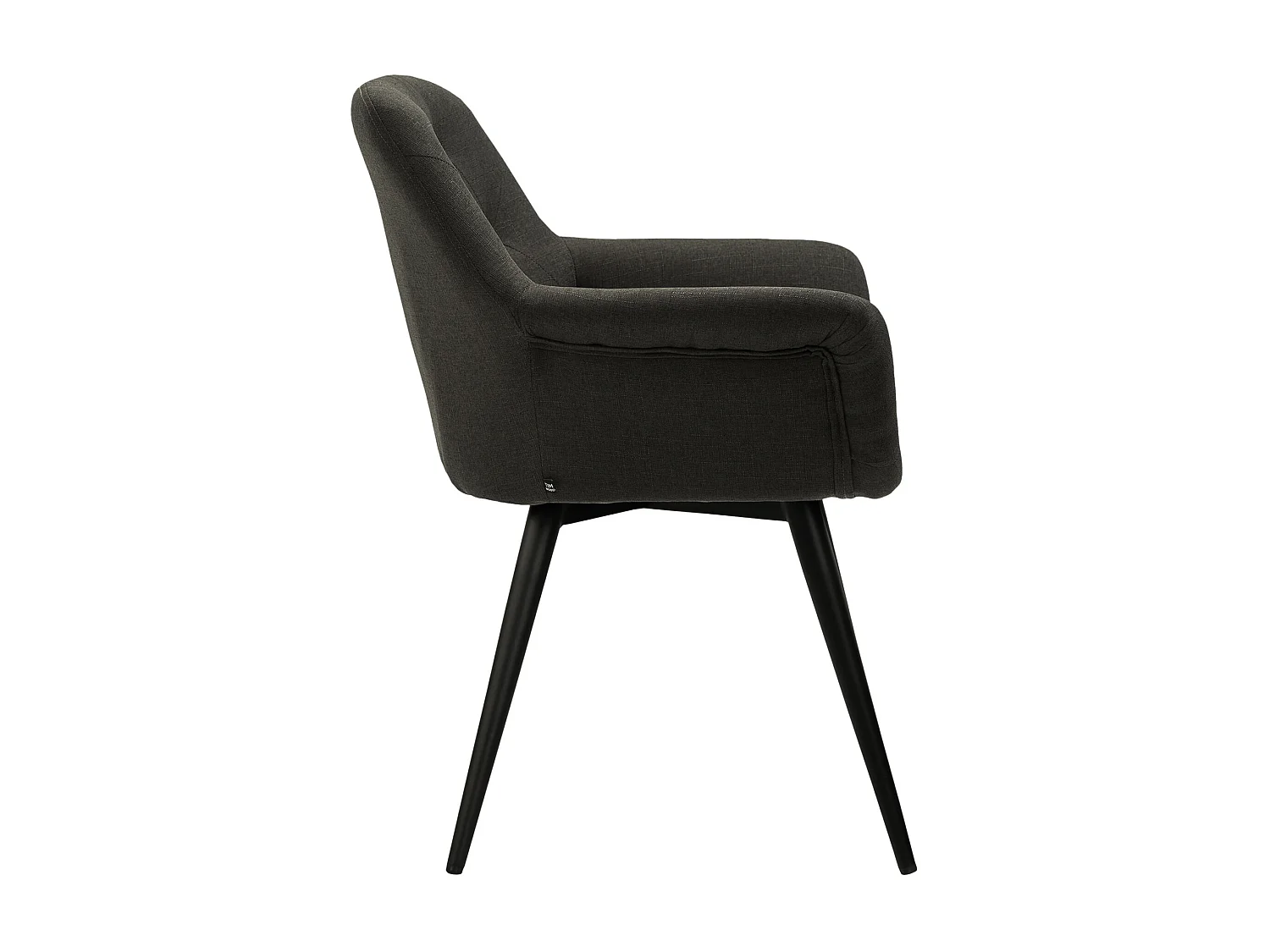 Chaise gondole - Tissu & Métal - Gris foncé - Langford