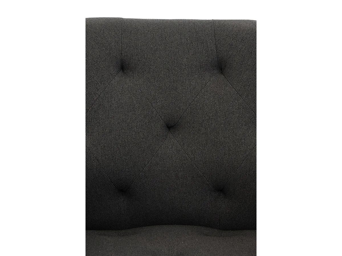 Chaise gondole - Tissu & Métal - Gris foncé - Langford