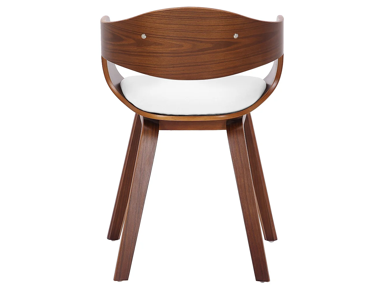 chaises avec accoudoirs - Similicuir & Antique clair - Noyer / Blanc - Kingston