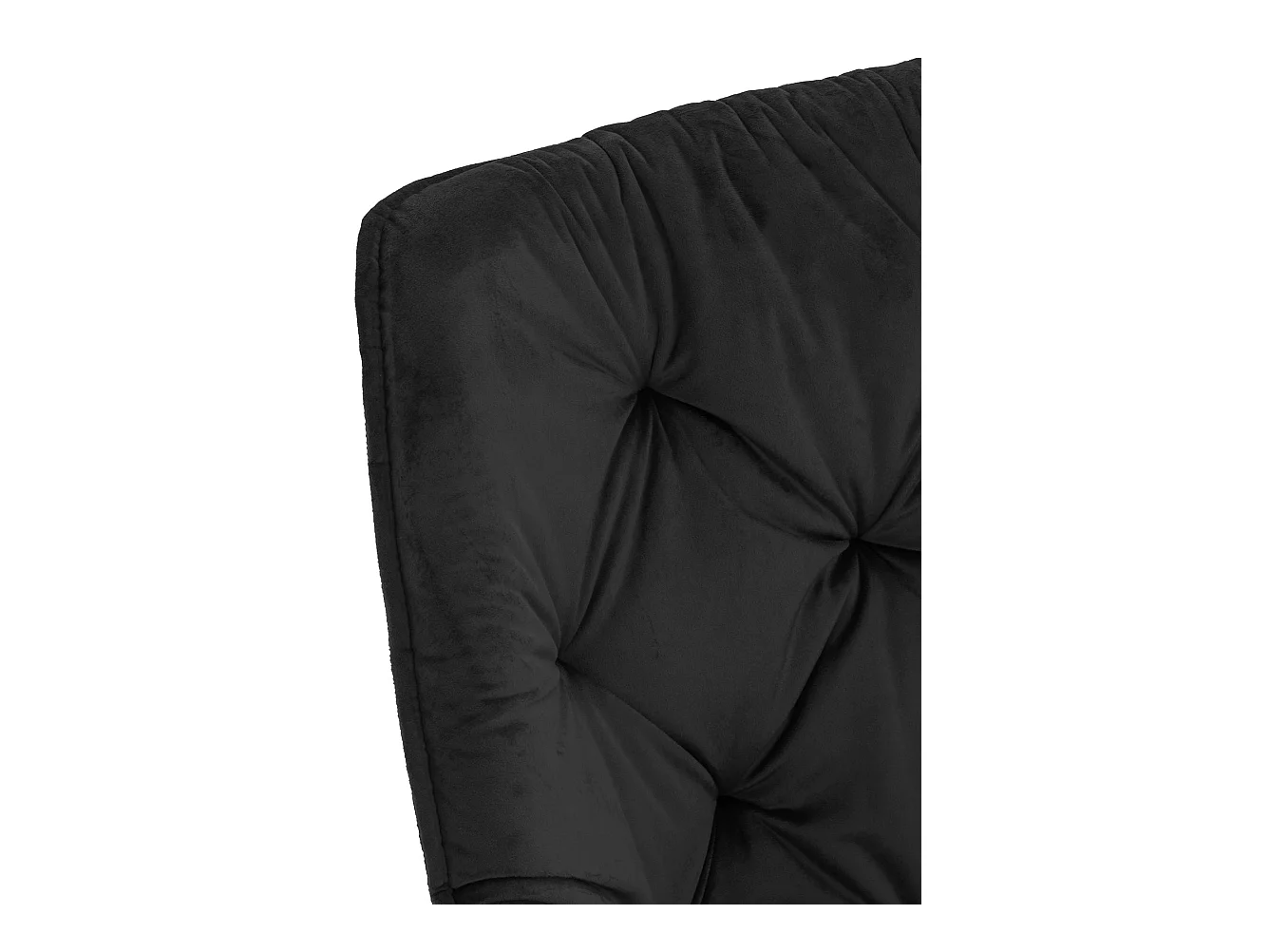 4er Set Stuhl mit Armlehnen - Samt - schwarz - Tanna
