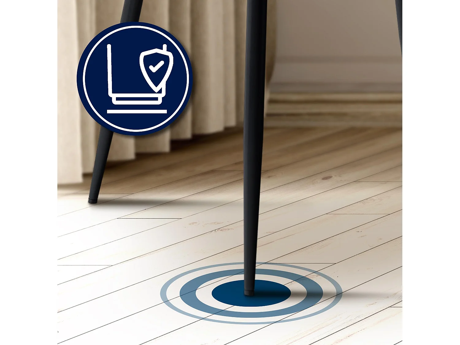 chaises avec accoudoirs - Velours - Gris clair - Cassis