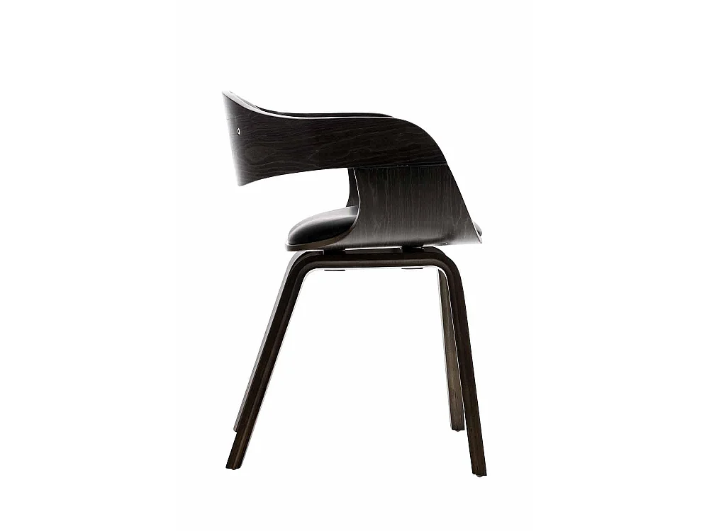 chaises avec accoudoirs - Similicuir - Noir / Gris - Kingston