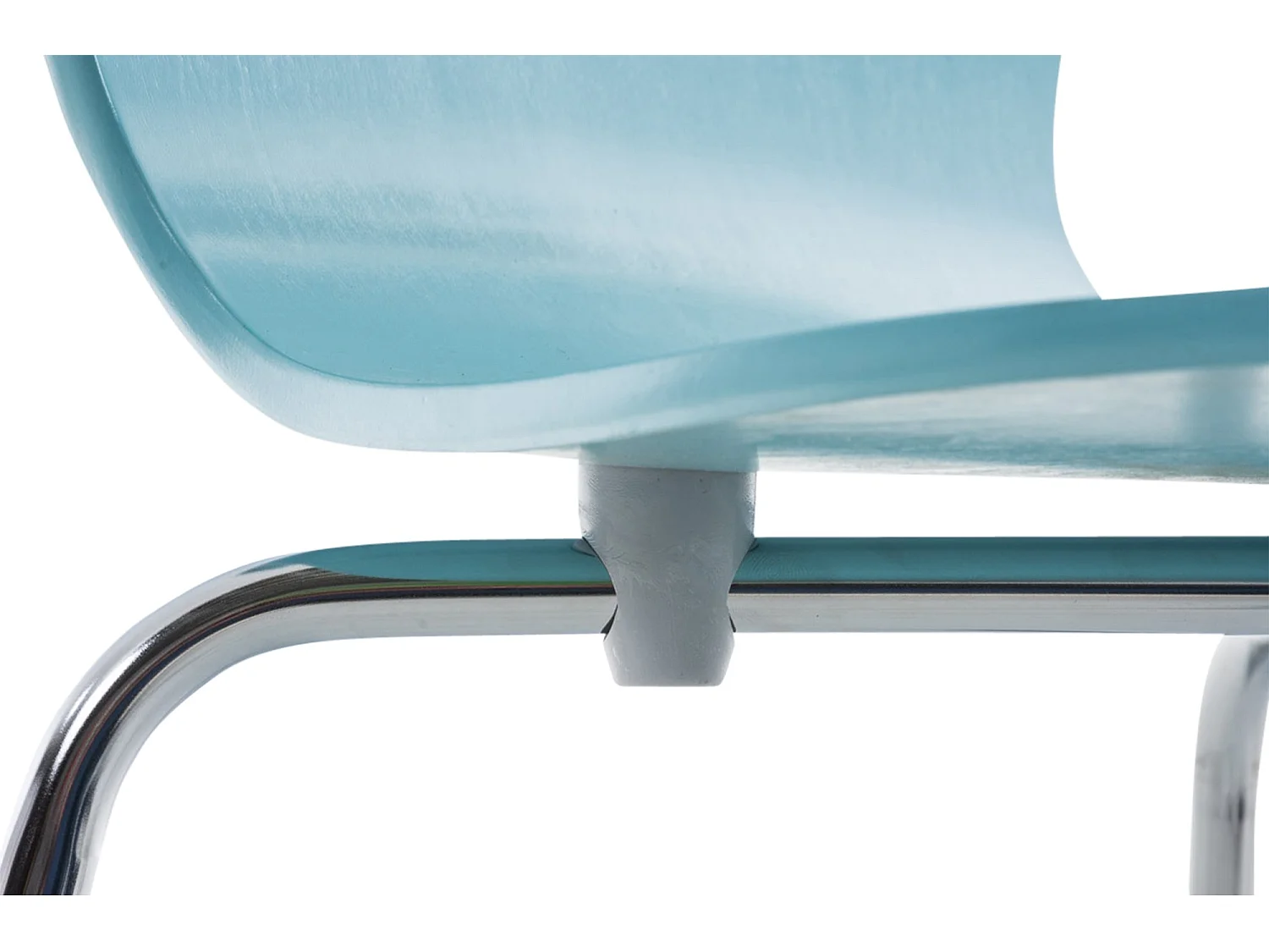 Chaise de conférence - Bois - Bleu clair - Aaron