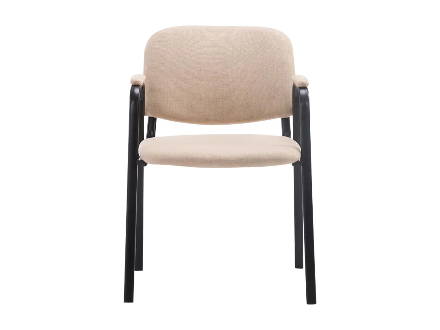 Lot de 4  Chaise de conférence - Tissu - Crème - Ken Pro
