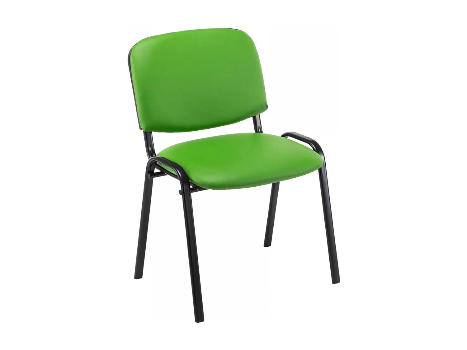 Lot de 12  Chaise de conférence - Similicuir & Nature - Vert - Ken