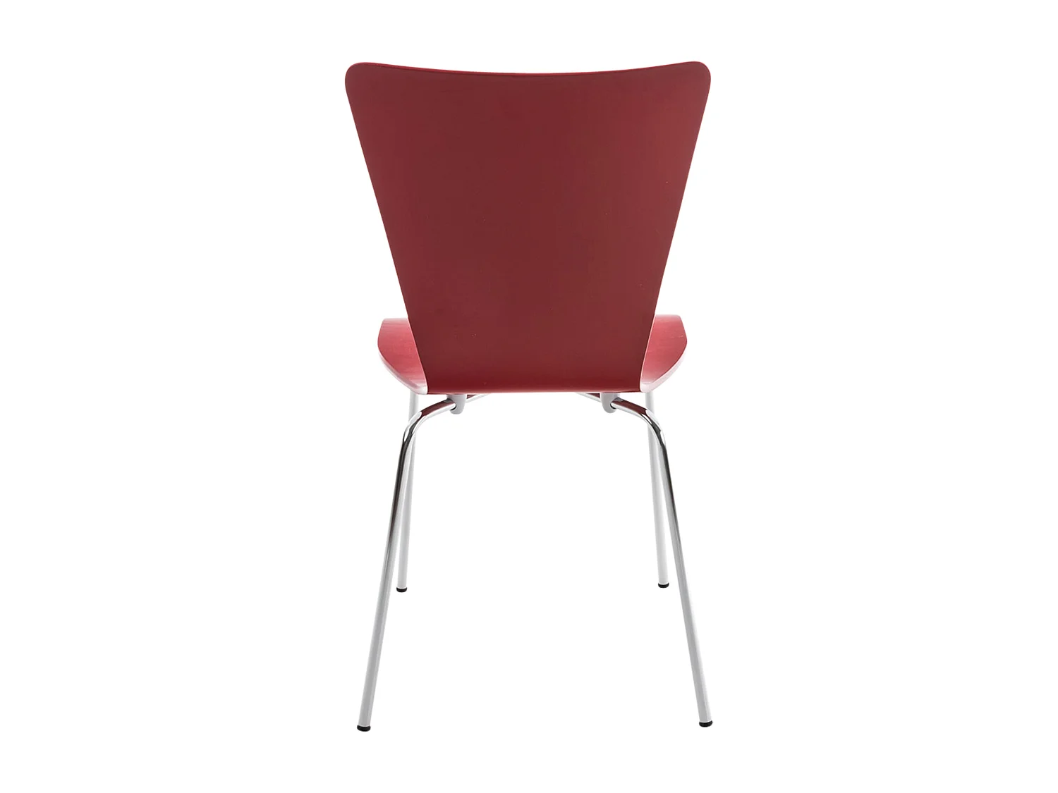 Chaise de conférence - Bois - Rouge - Aaron