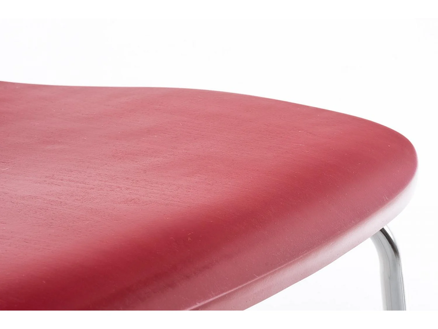 Chaise de conférence - Bois - Rouge - Aaron