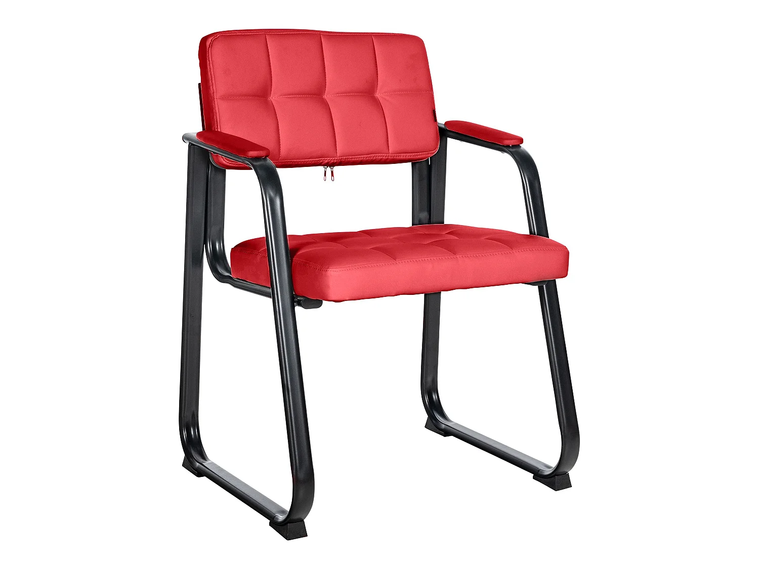 chaises avec accoudoirs - Similicuir & Nature - Rouge - Canada B