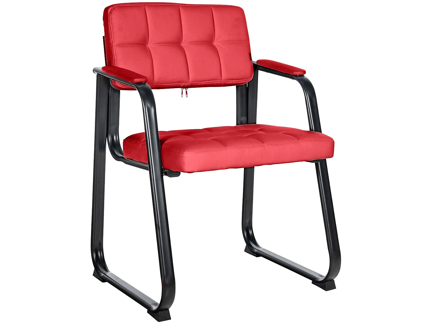 chaises avec accoudoirs - Similicuir & Nature - Rouge - Canada B