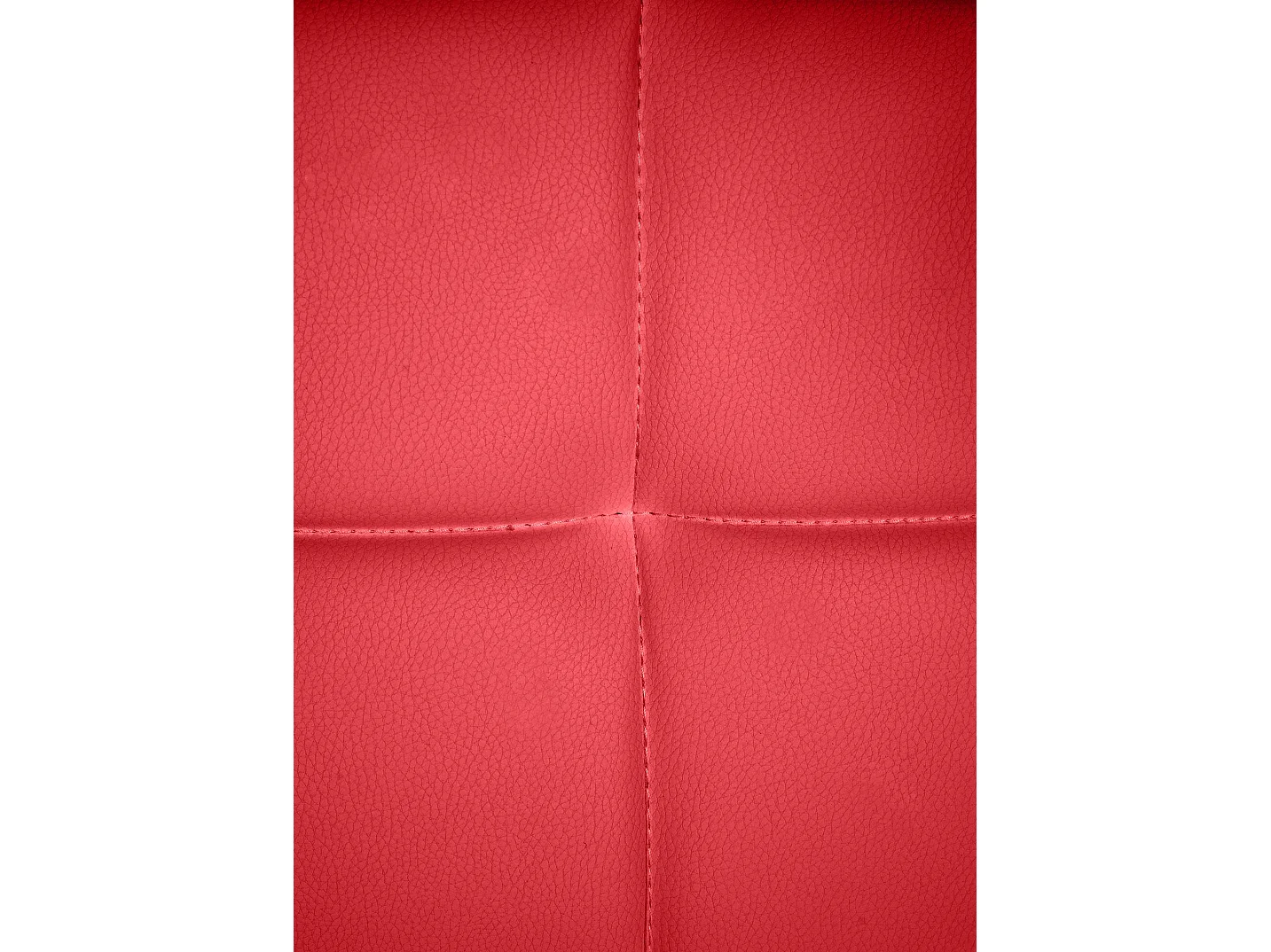 Stuhl mit Armlehnen - Kunstleder & natura - rot - Canada B