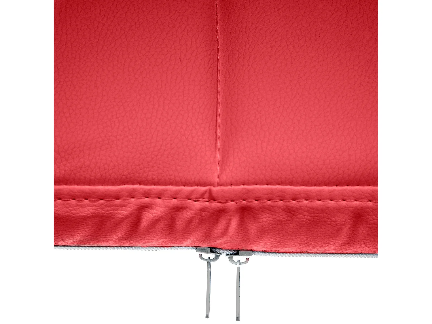 Stuhl mit Armlehnen - Kunstleder & natura - rot - Canada B