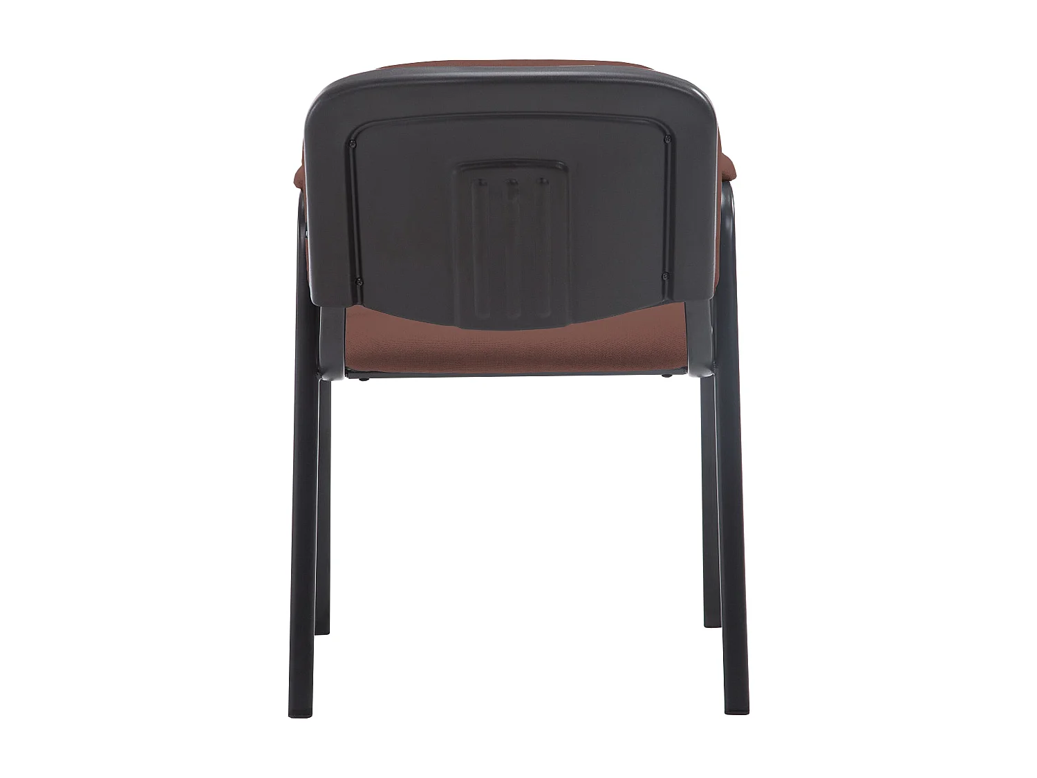 Chaise de conférence - Tissu & Blanc - Marron - Ken Pro