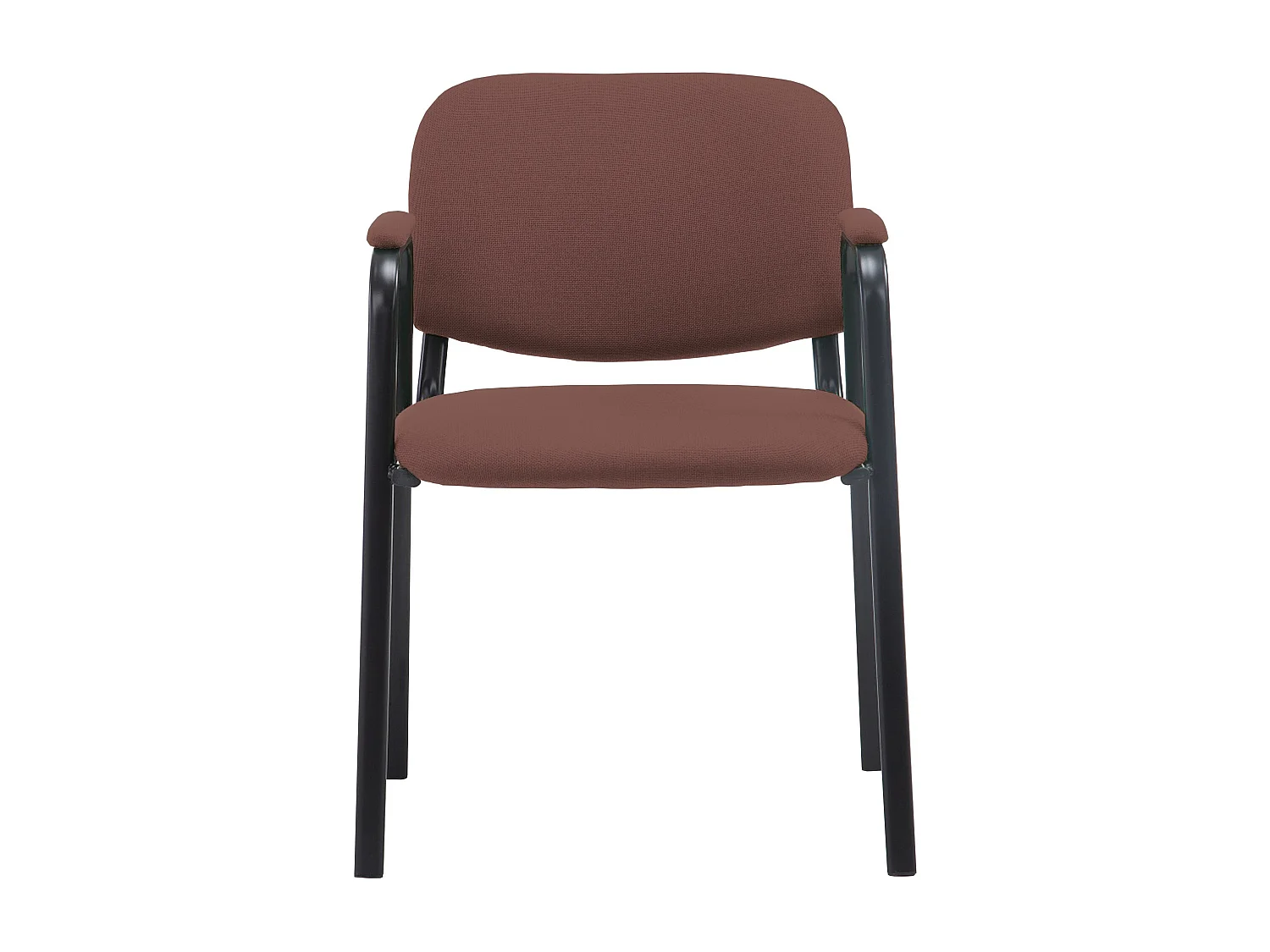 Chaise de conférence - Tissu & Blanc - Marron - Ken Pro