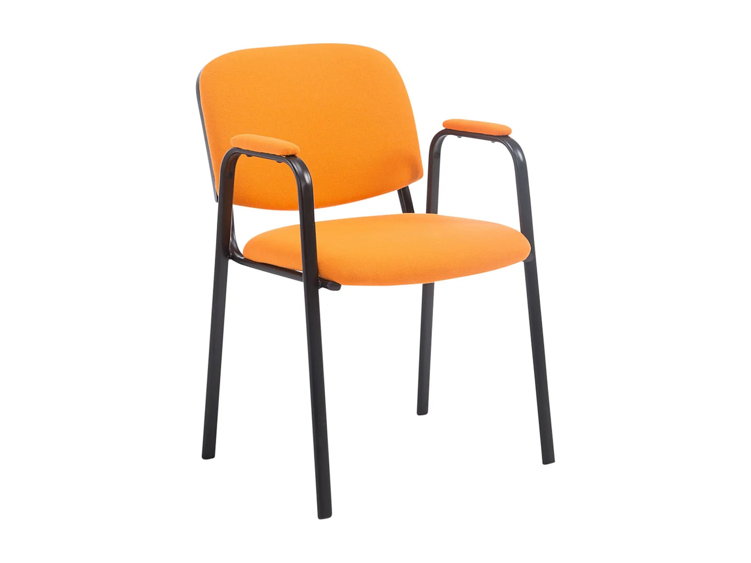 Lot de 4  Chaise de conférence - Tissu - Orange - Ken Pro