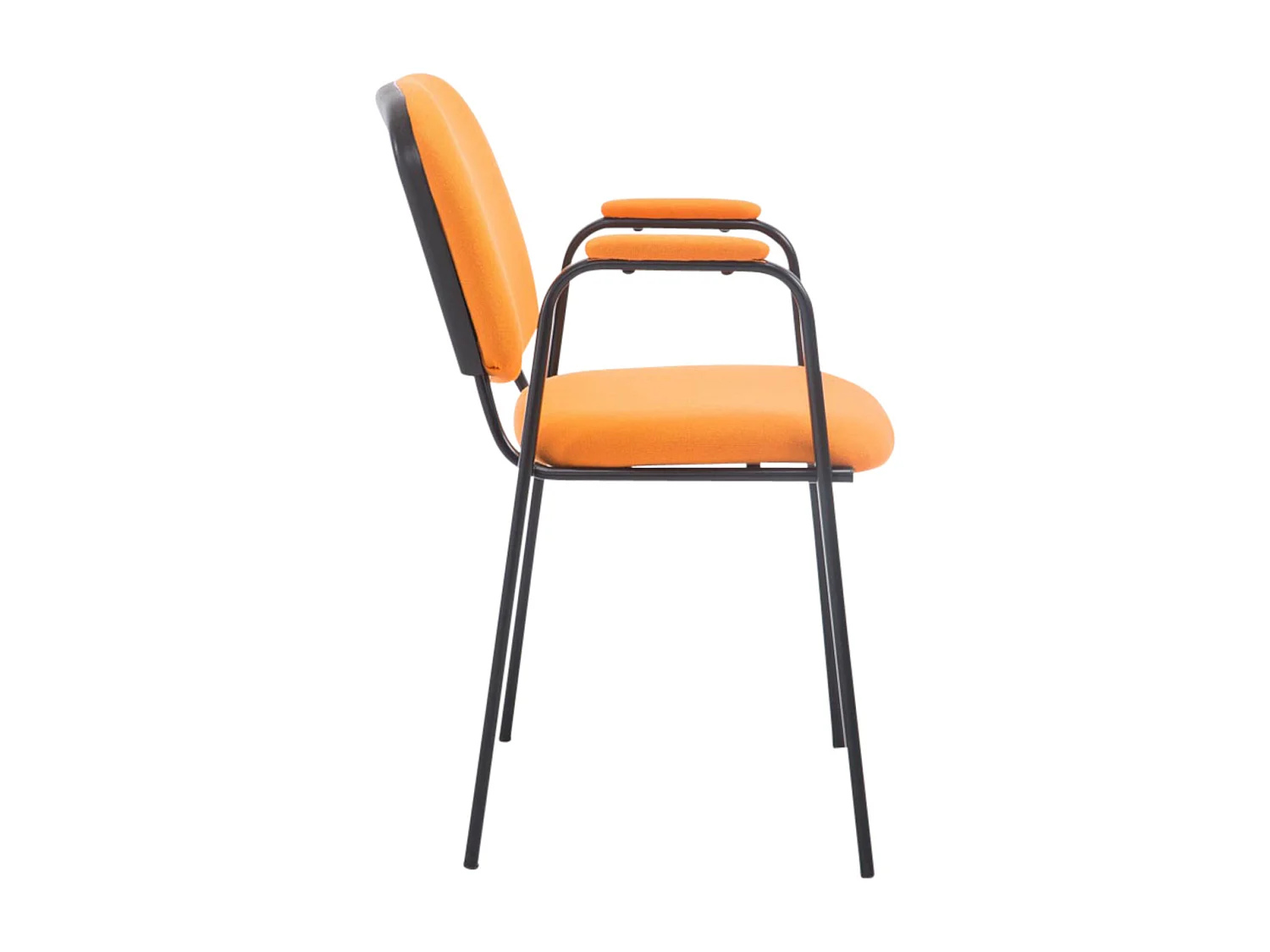 Lot de 4  Chaise de conférence - Tissu - Orange - Ken Pro