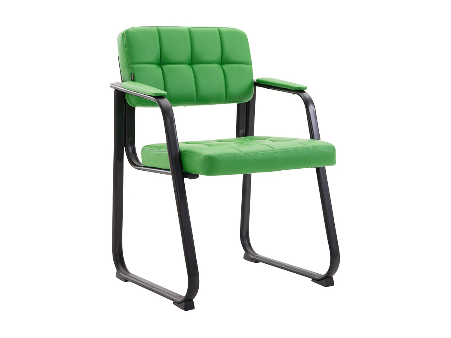 Lot de 2  chaises avec accoudoirs - Similicuir - Vert - Canada B
