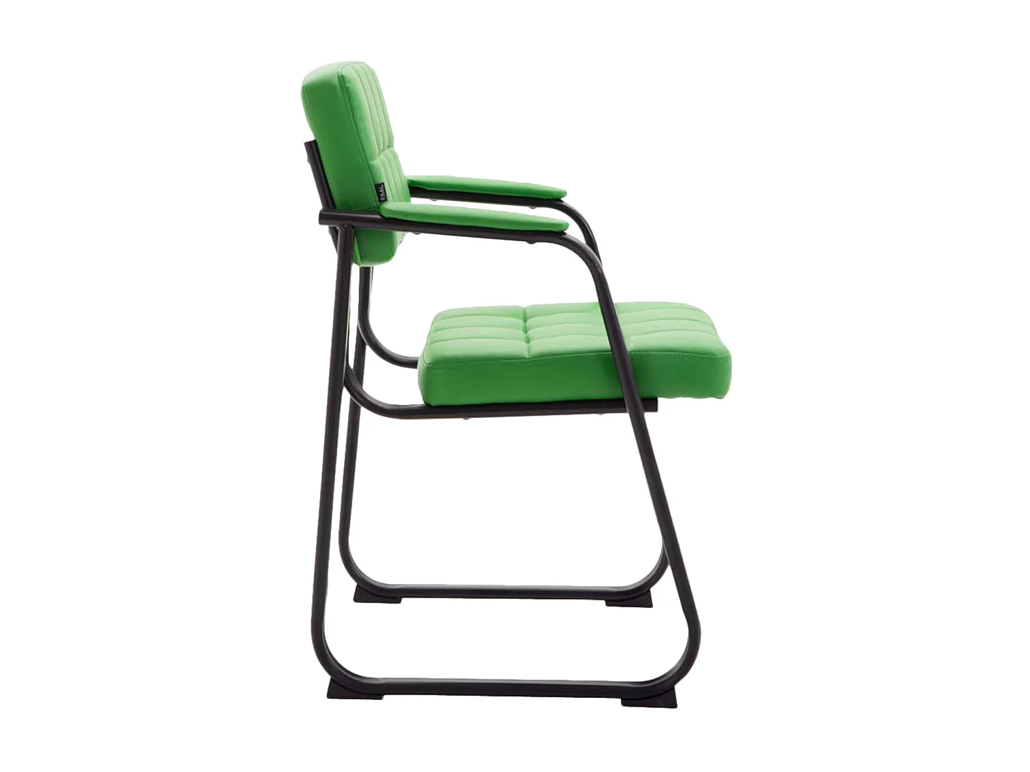 Lot de 2  chaises avec accoudoirs - Similicuir - Vert - Canada B