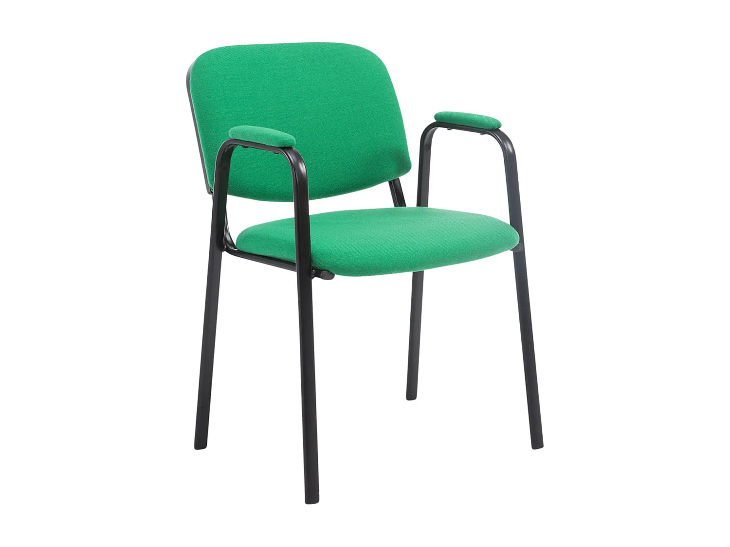 Lot de 4  Chaise de conférence - Tissu - Vert - Ken Pro