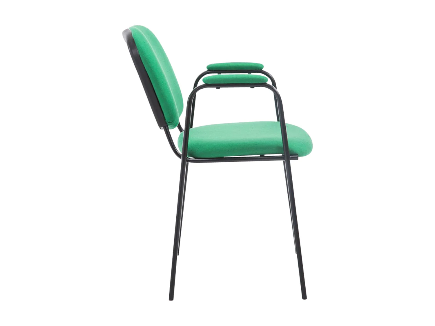 Lot de 4  Chaise de conférence - Tissu - Vert - Ken Pro