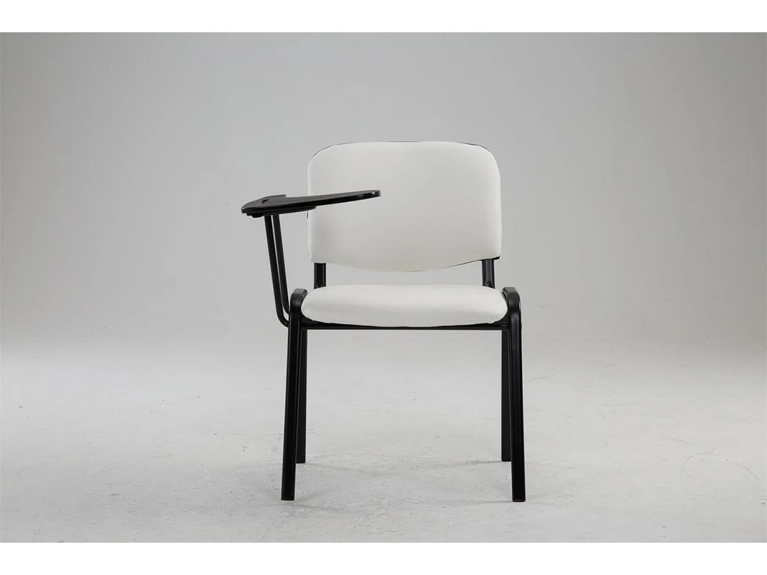 Eetkamerstoelen - Kunstleer & Metaal mat zwart - wit - Ken mit Klapptisch