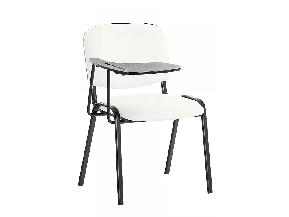 Chaise de conférence - Similicuir - Blanc - Ken