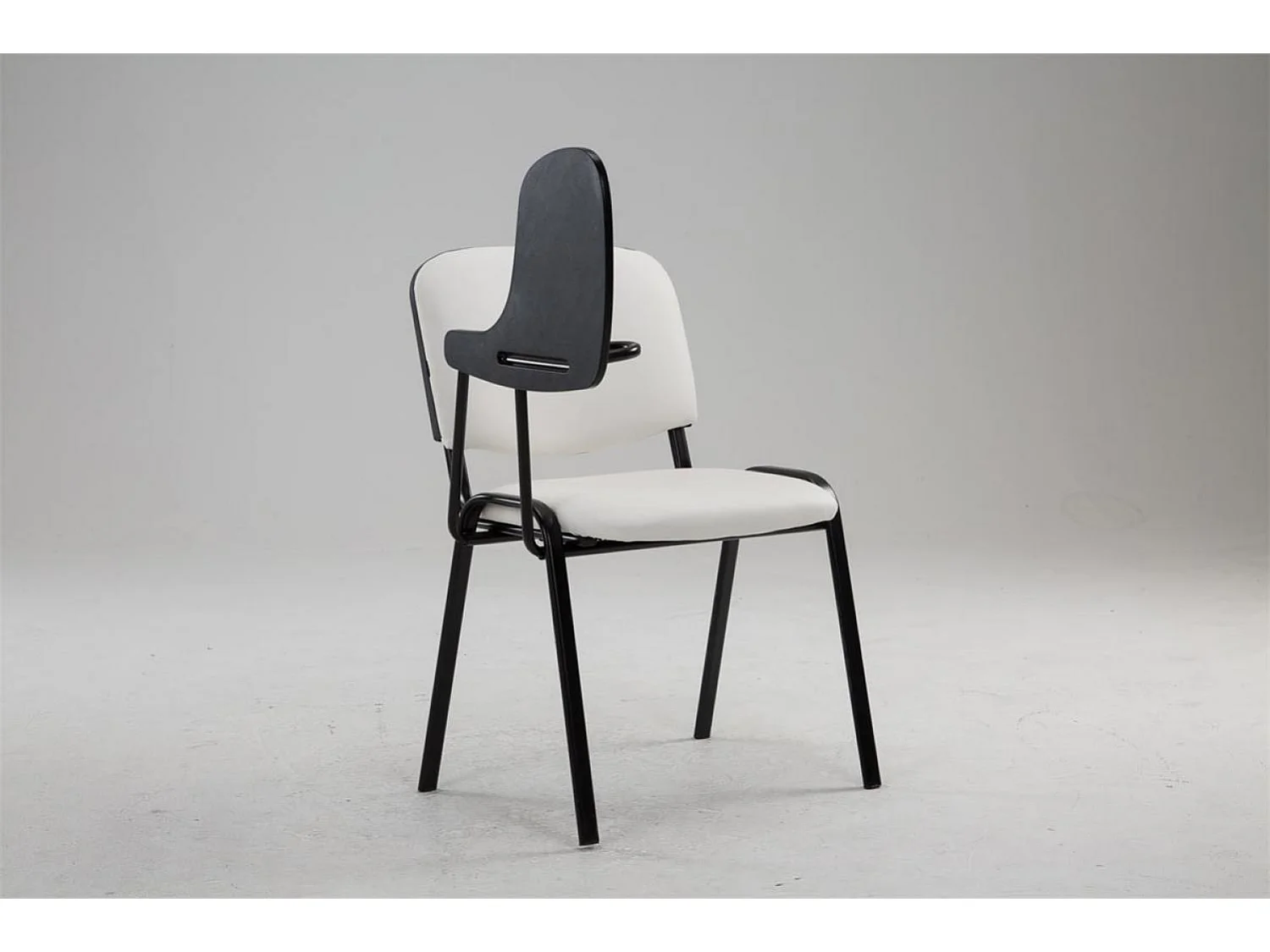 Chaise de conférence - Similicuir - Blanc - Ken