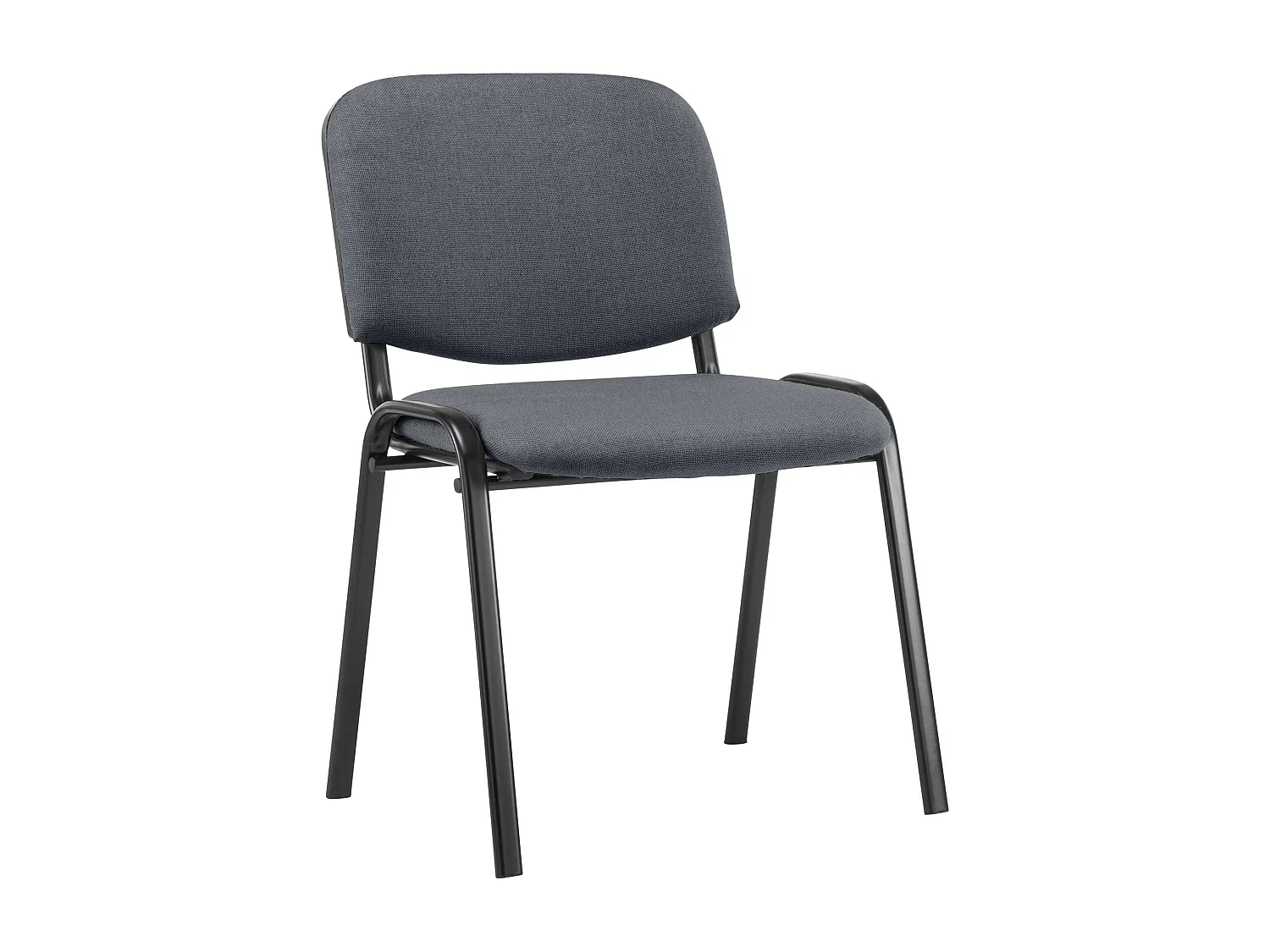 Conferentiestoelen - Stof & Metaal mat zwart - grijs - Ken