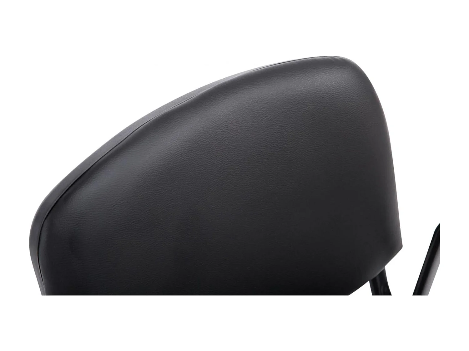 Lot de 4  Chaise de conférence - Similicuir - Noir - Ken Pro