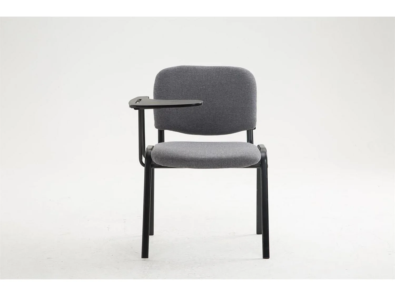 Chaise de conférence - Tissu & Blanc - Gris - Ken