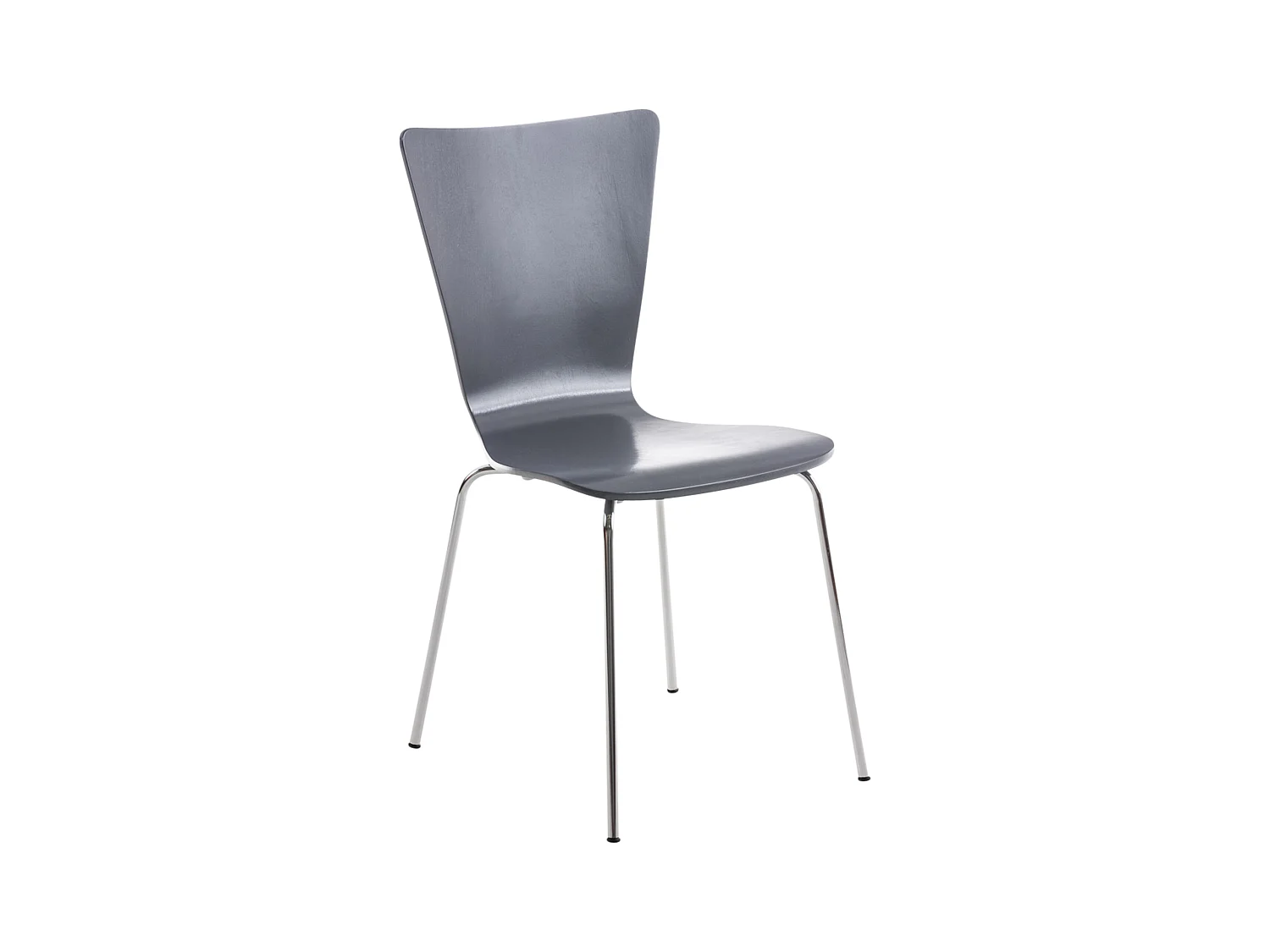 Chaise de conférence - Bois - Gris - Aaron