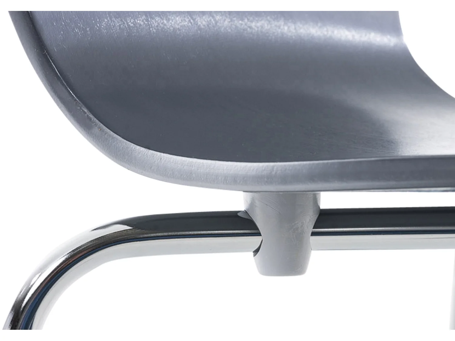 Chaise de conférence - Bois - Gris - Aaron