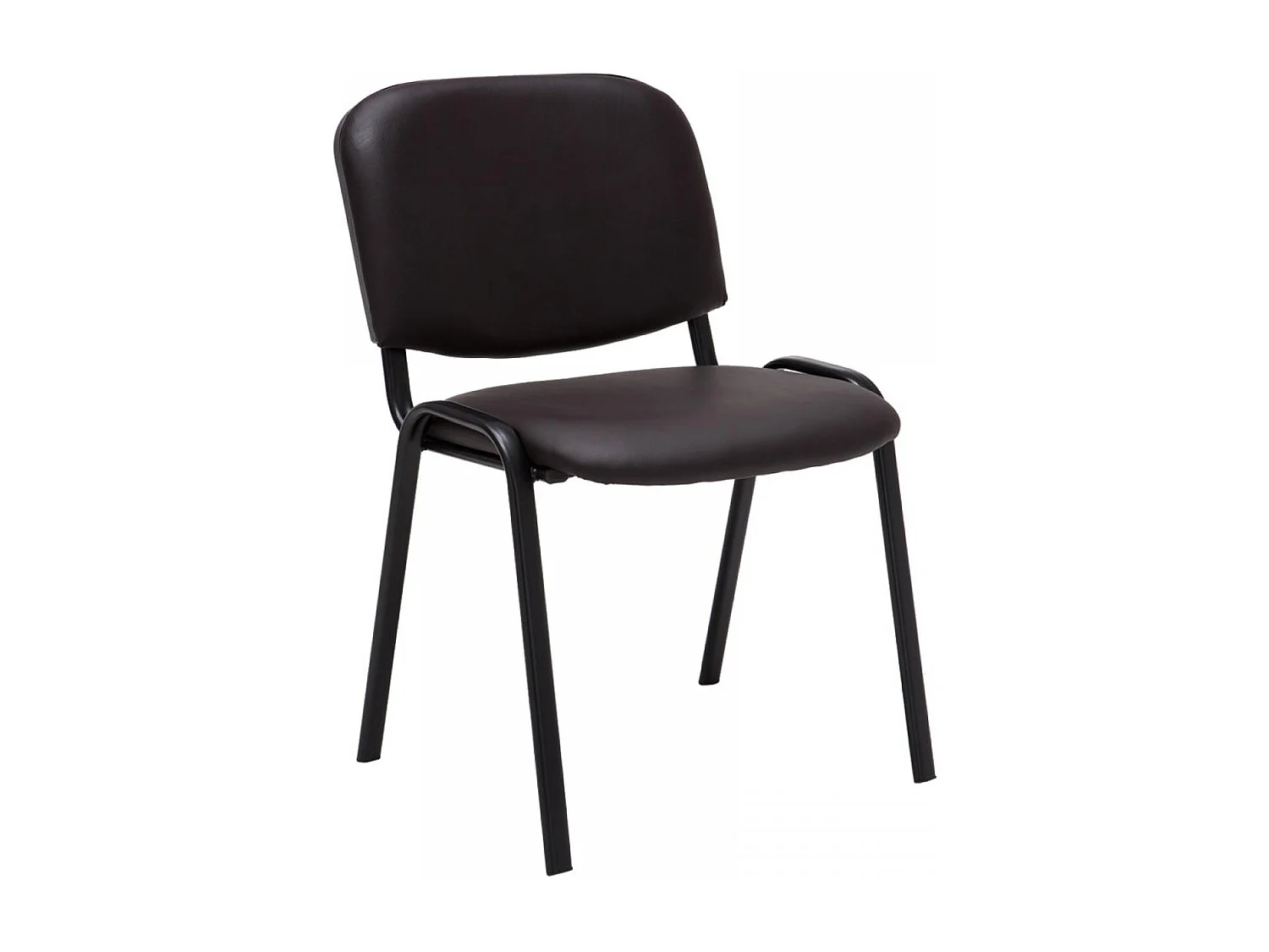 Lot de 12  Chaise de conférence - Similicuir & Nature - Marron - Ken