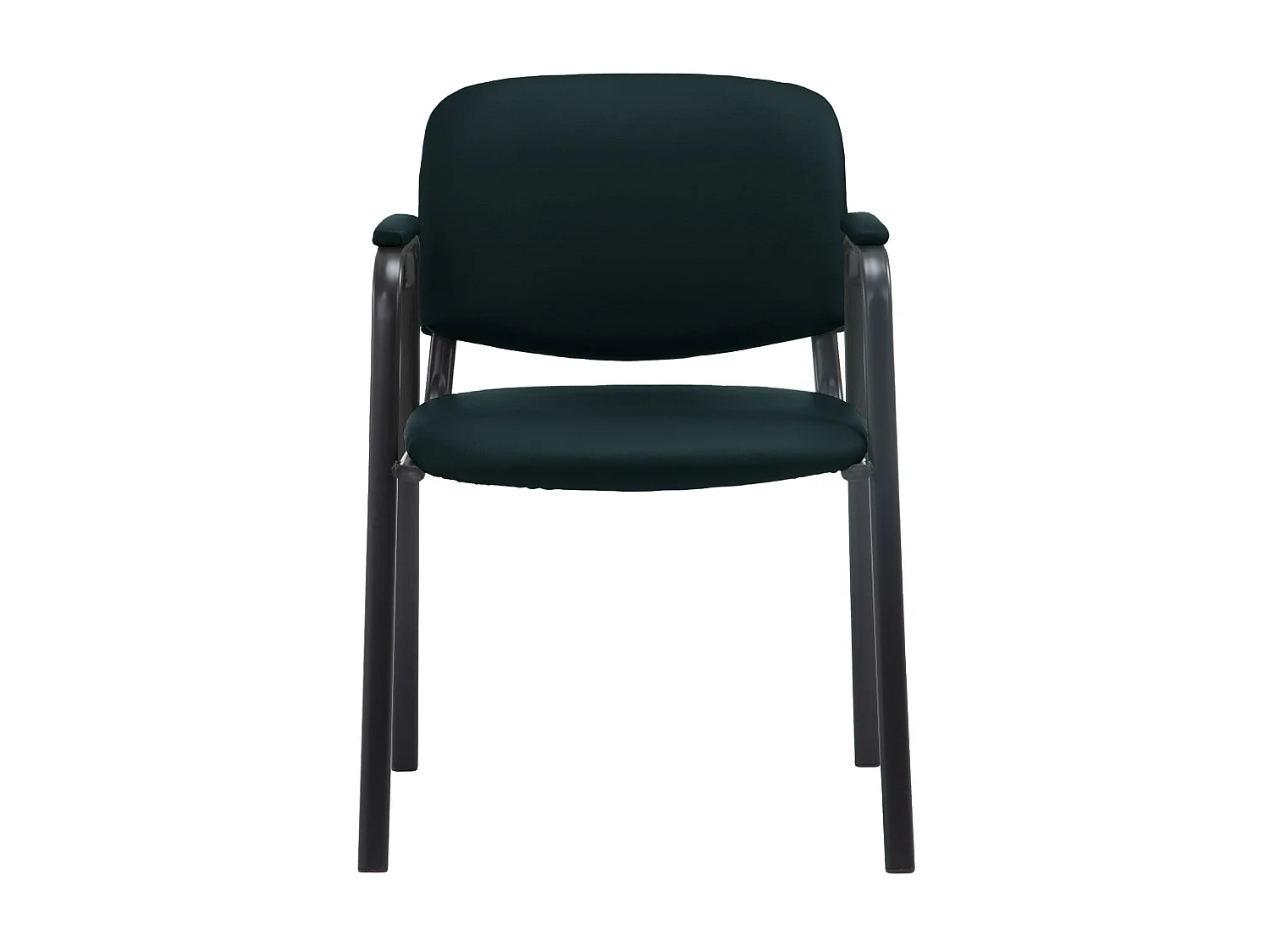 Conferentiestoelen - Kunstleer & Metaal mat zwart - zwart - Ken Pro