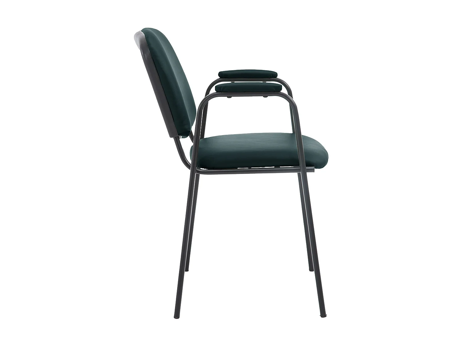 Conferentiestoelen - Kunstleer & Metaal mat zwart - zwart - Ken Pro