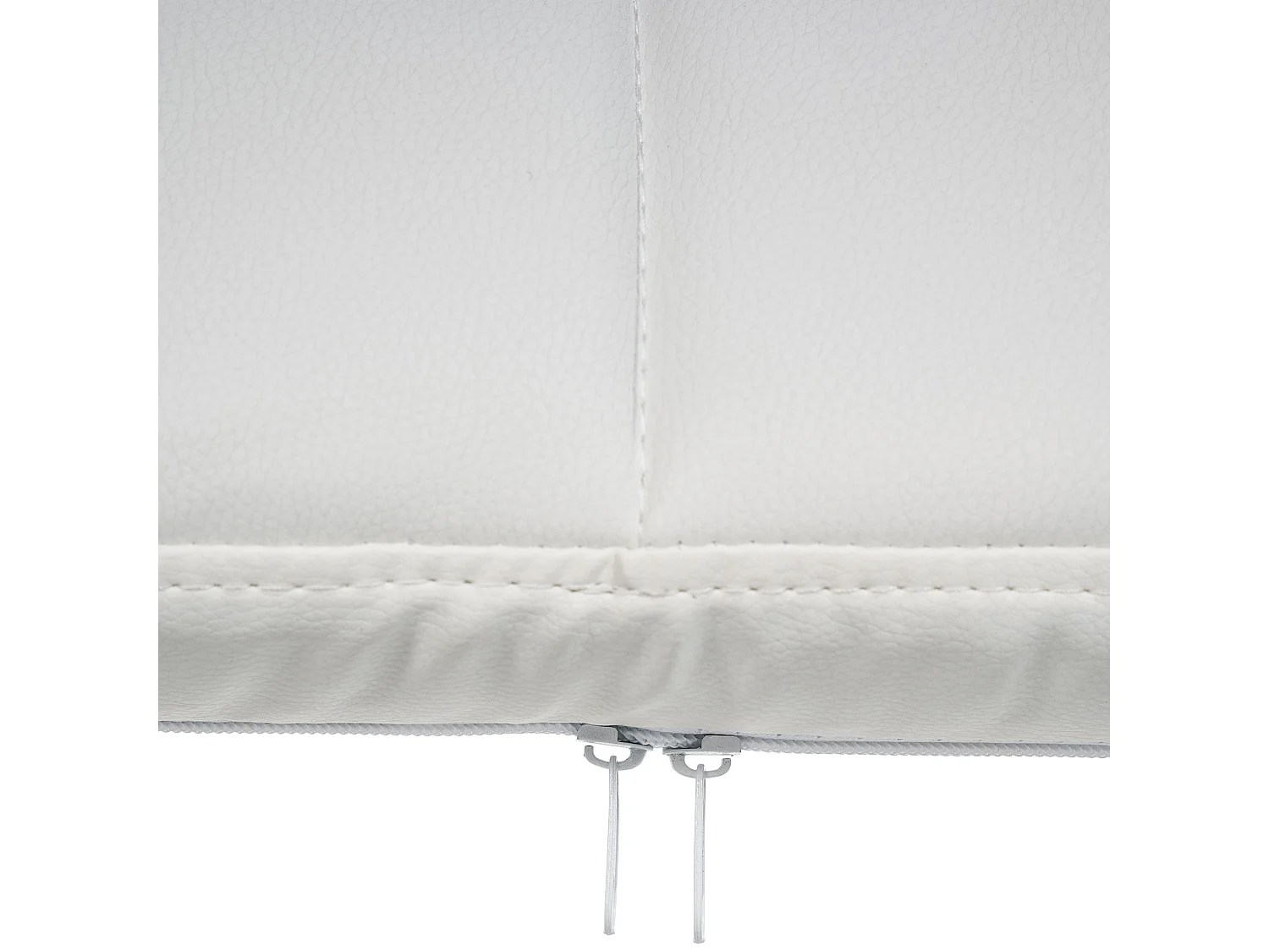 Stoel met armleuningen - Kunstleer & natura - wit - Canada B