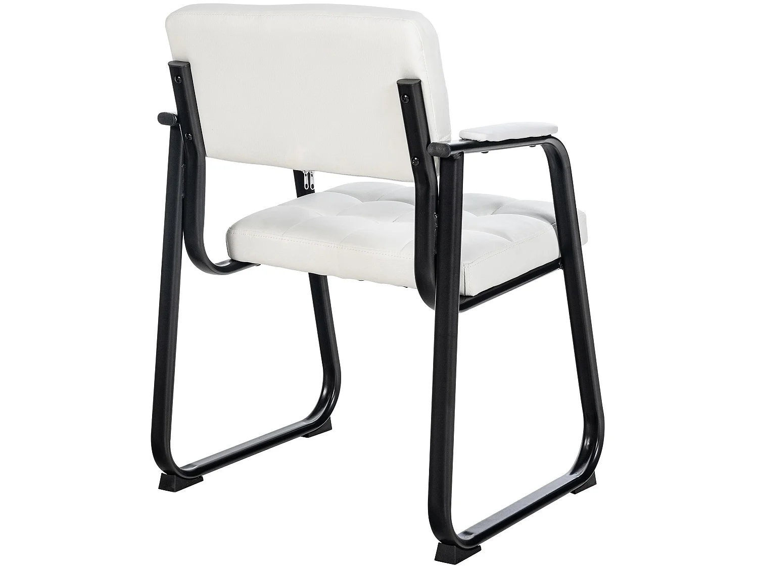 chaises avec accoudoirs - Similicuir & Nature - Blanc - Canada B
