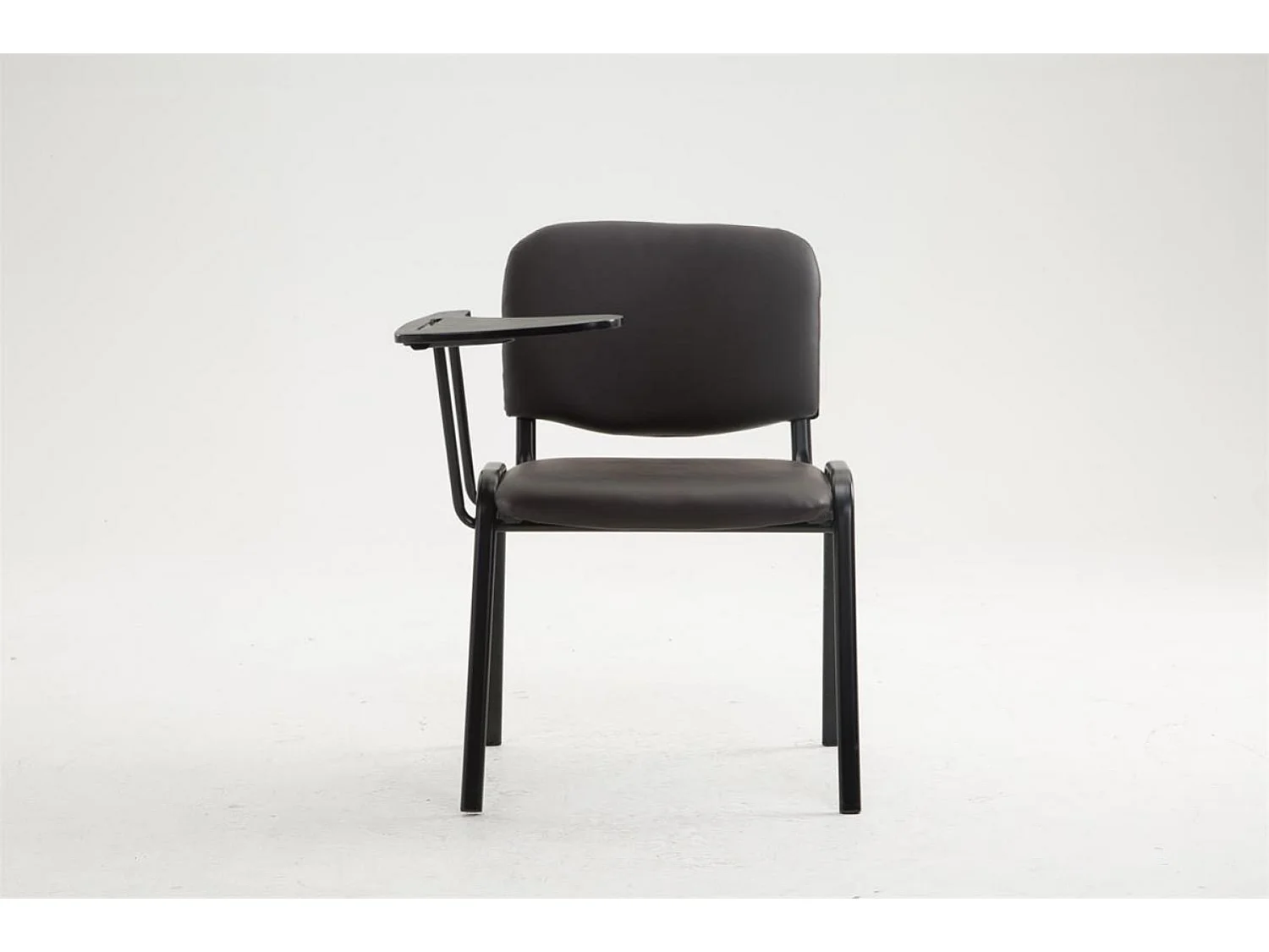 Eetkamerstoelen - Kunstleer & Metaal mat zwart - bruin - Ken mit Klapptisch