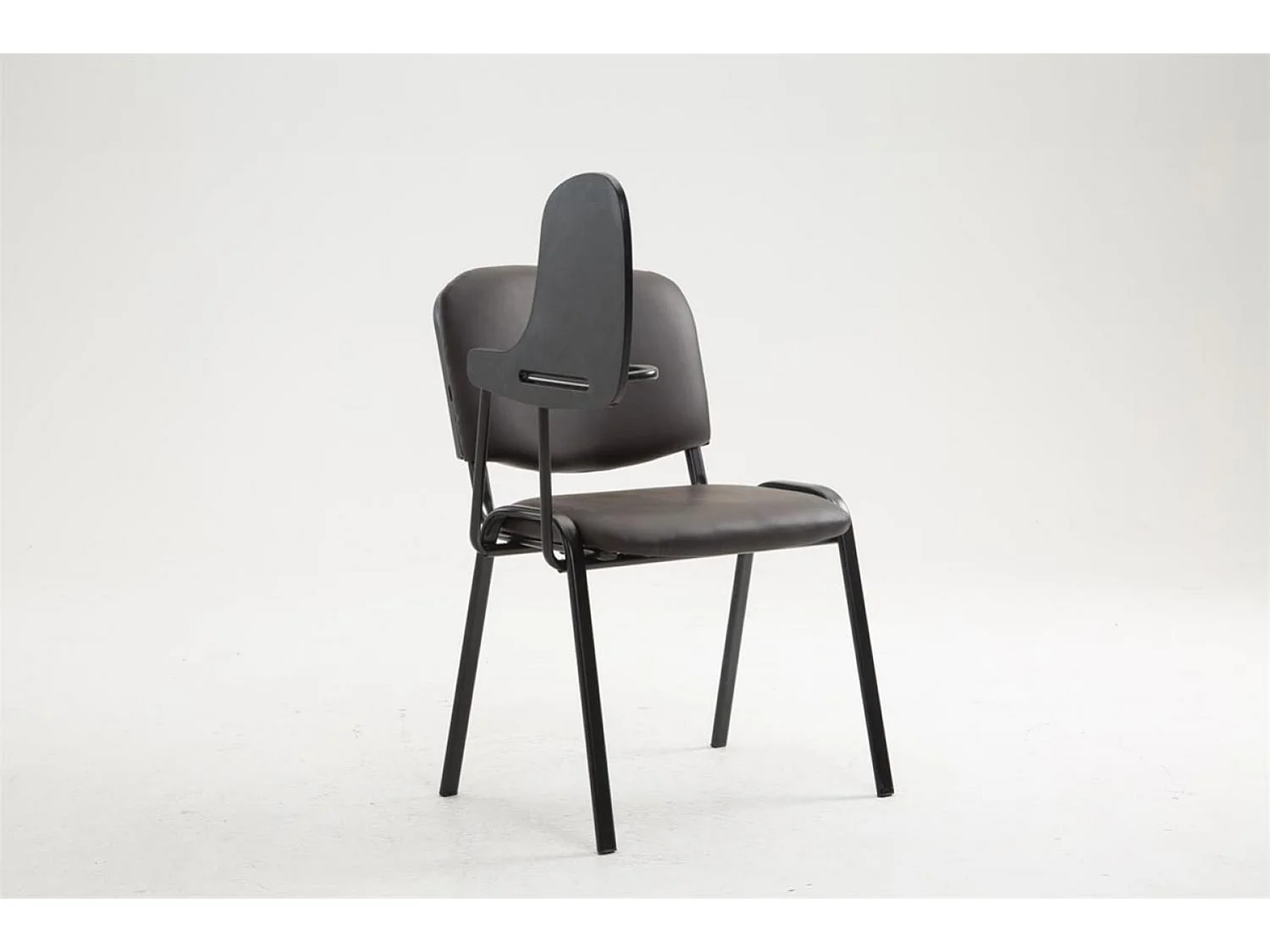 Eetkamerstoelen - Kunstleer & Metaal mat zwart - bruin - Ken mit Klapptisch