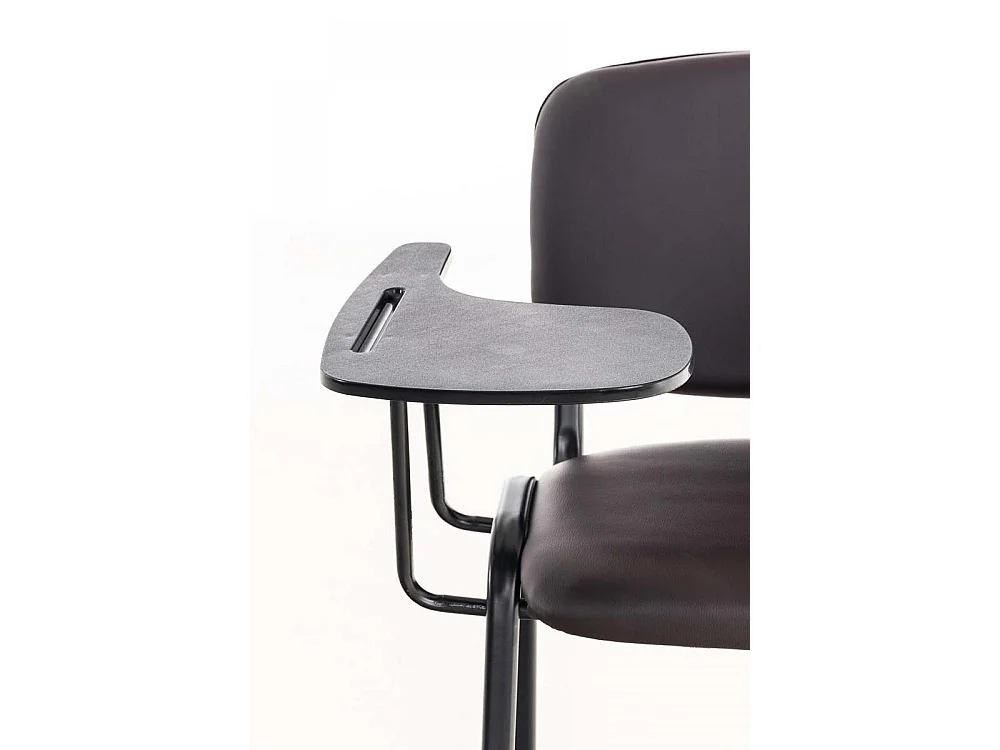 Eetkamerstoelen - Kunstleer & Metaal mat zwart - bruin - Ken mit Klapptisch