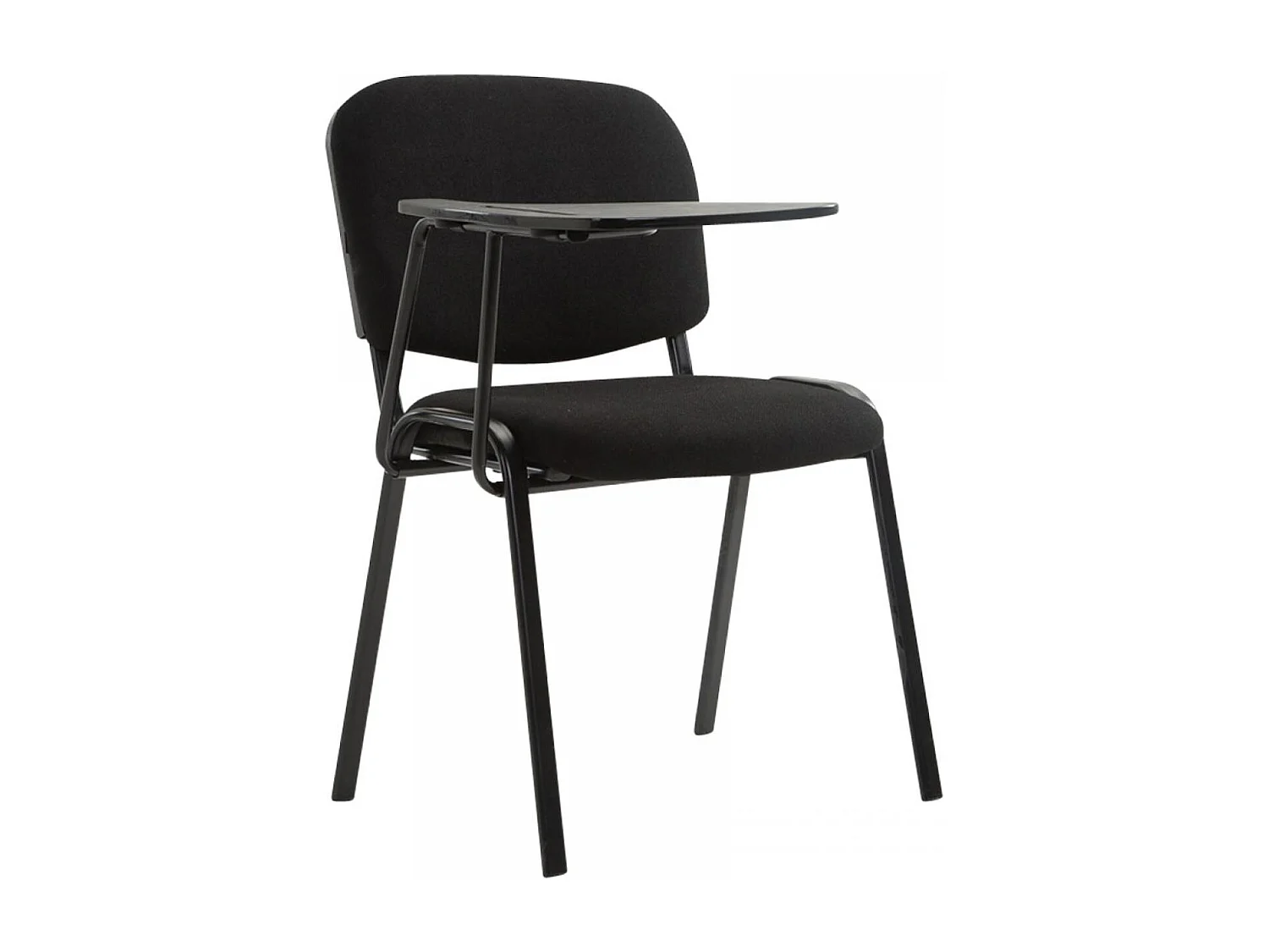 Chaise de conférence - Tissu & Blanc - Noir - Ken