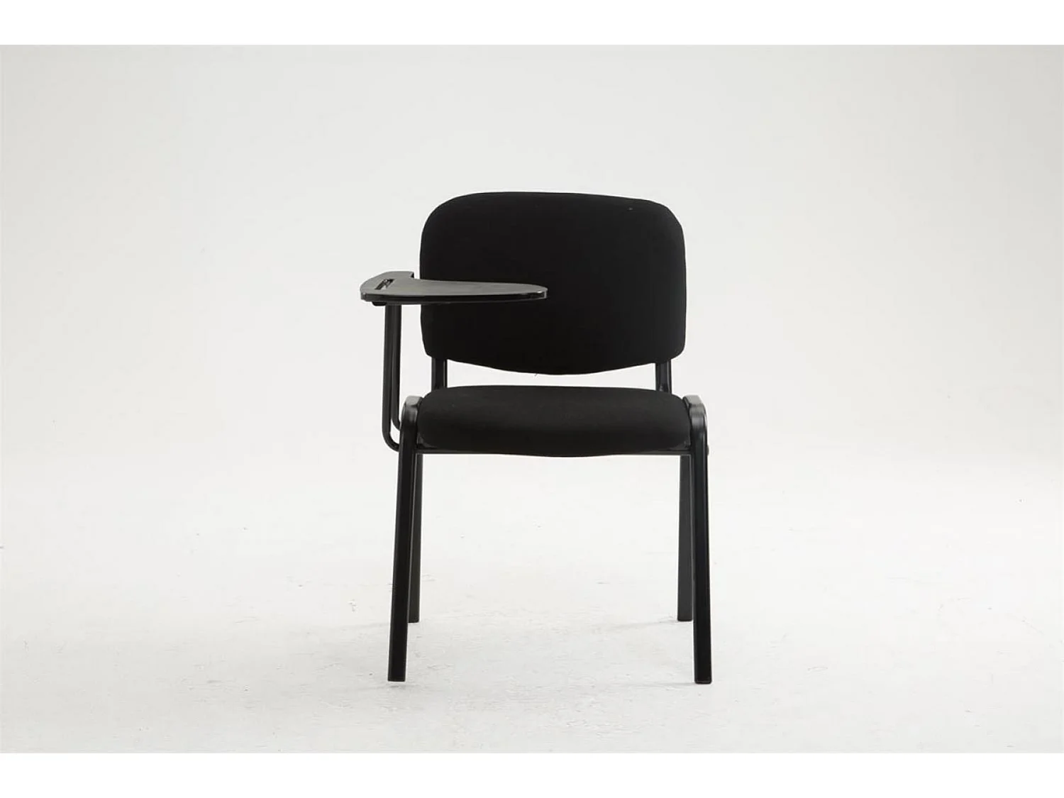 Chaise de conférence - Tissu & Blanc - Noir - Ken