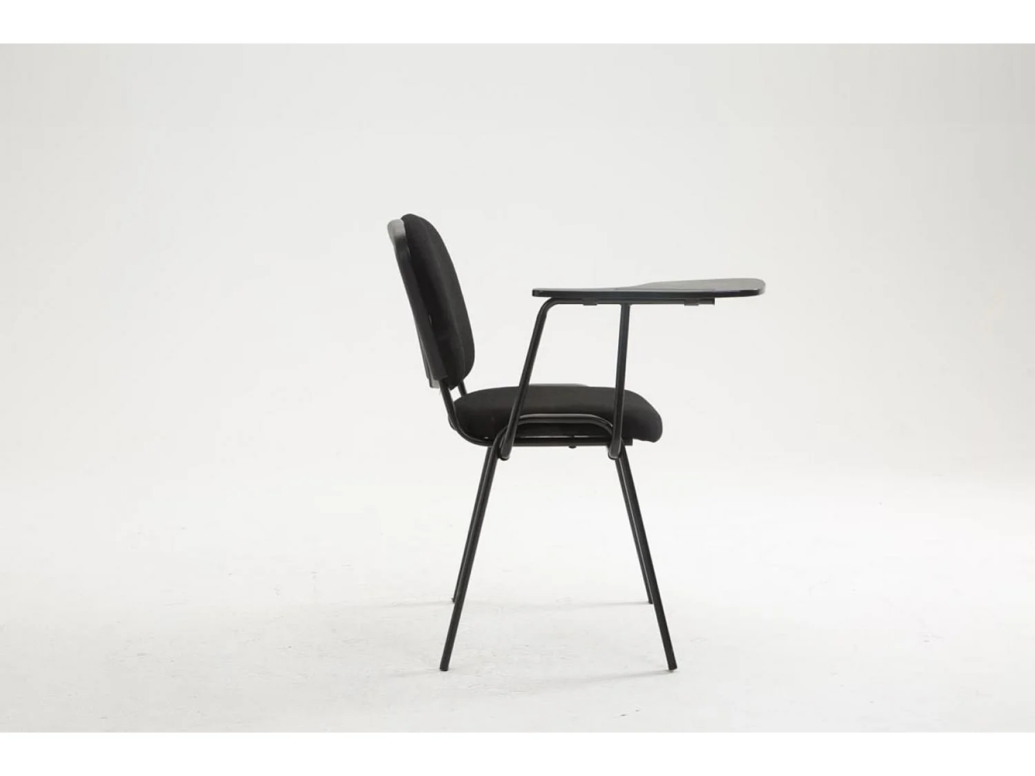 Chaise de conférence - Tissu & Blanc - Noir - Ken