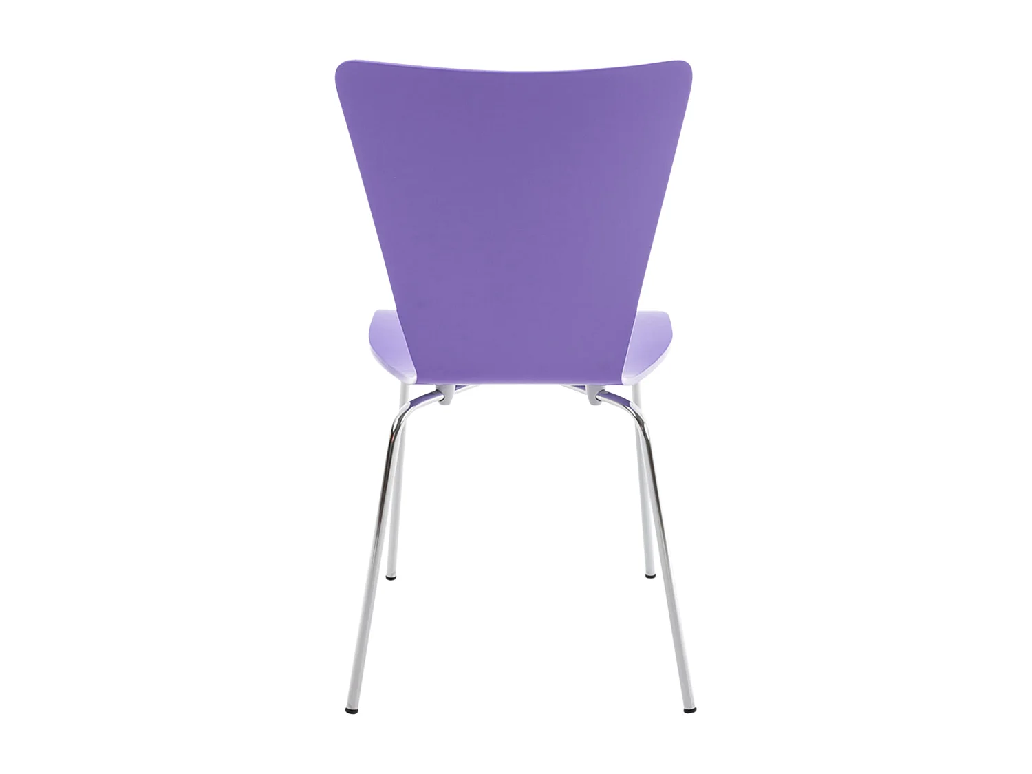 Chaise de conférence - Bois & Métal chromé - Violet - Aaron