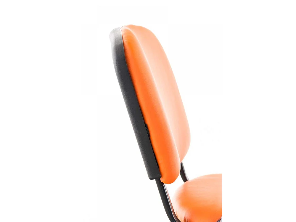 Chaise de salle à manger - Similicuir & Métal noir mat - Orange - Ken mit Klapptisch