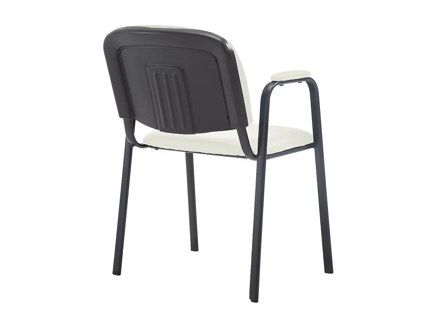 Chaise de conférence - Similicuir & Blanc - Crème - Ken Pro