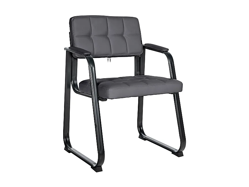 chaises avec accoudoirs - Similicuir & Nature - Gris - Canada B