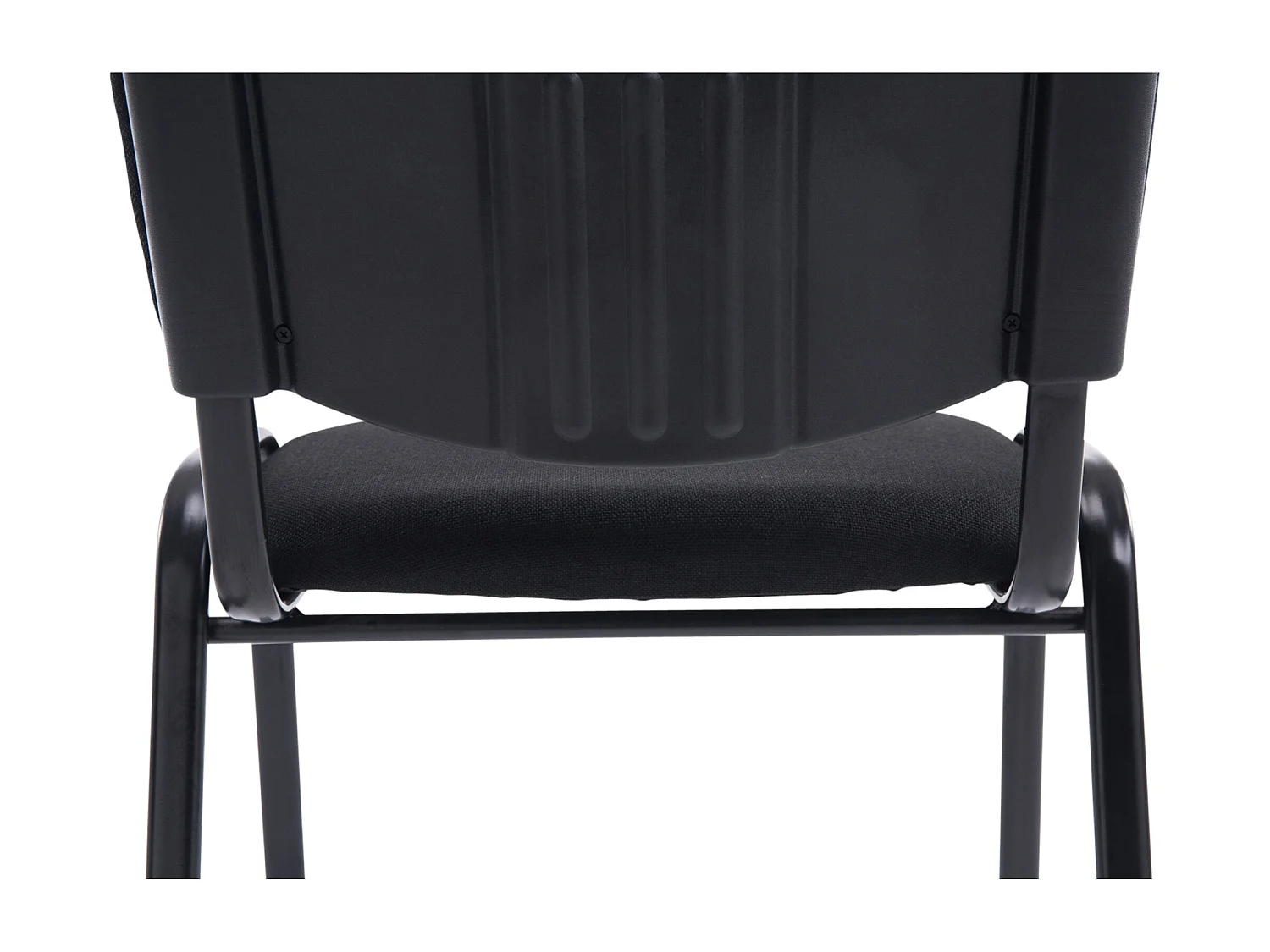Konferenzstuhl - Stoff & Metall matt schwarz - schwarz - XL Ken
