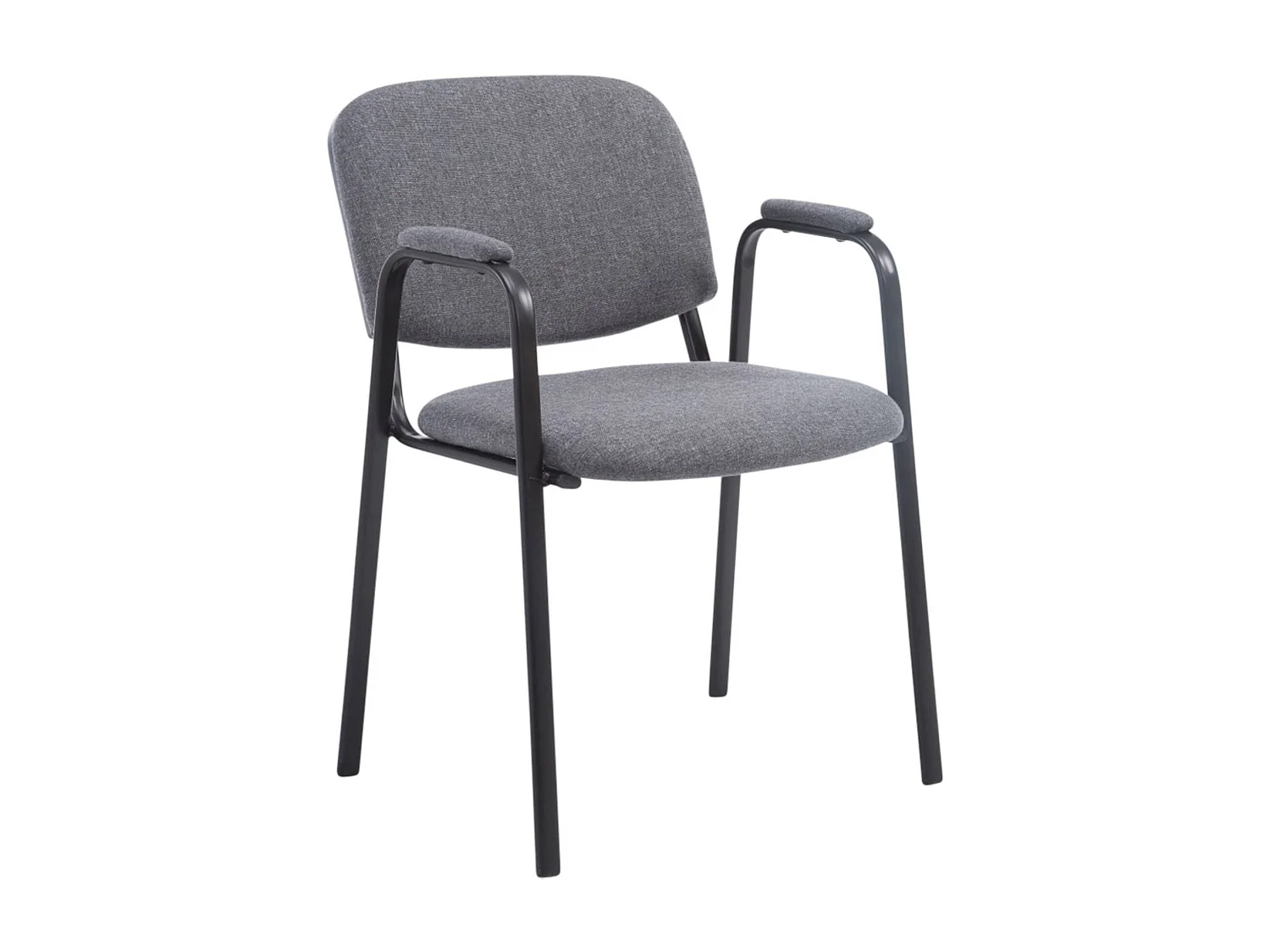 Lot de 4  Chaise de conférence - Tissu - Gris - Ken Pro