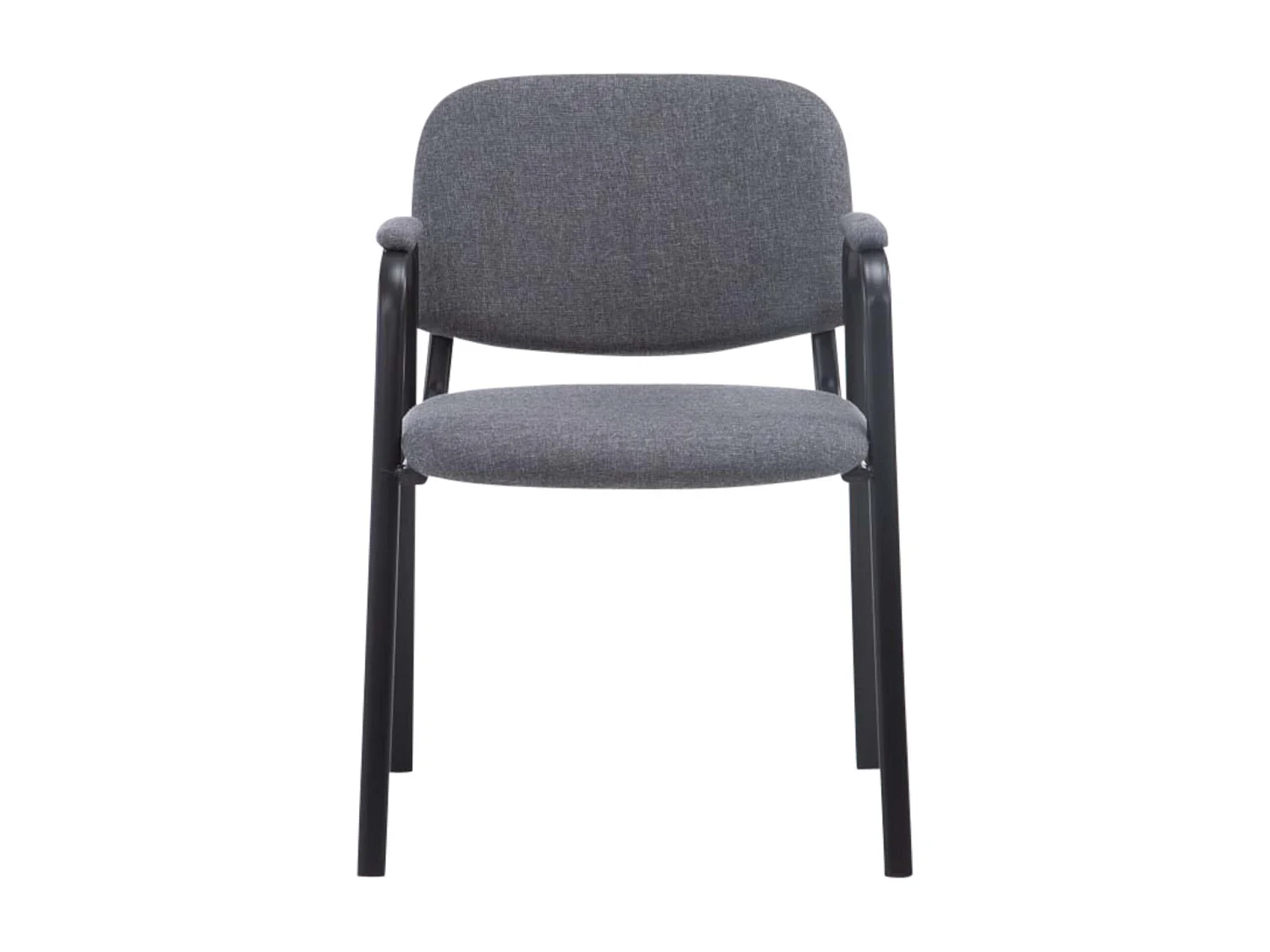 Lot de 4  Chaise de conférence - Tissu - Gris - Ken Pro